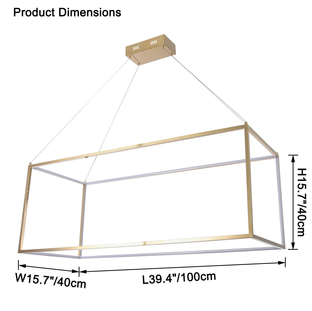WOMO Cube led Chandelier-WM2572 - Image 13
