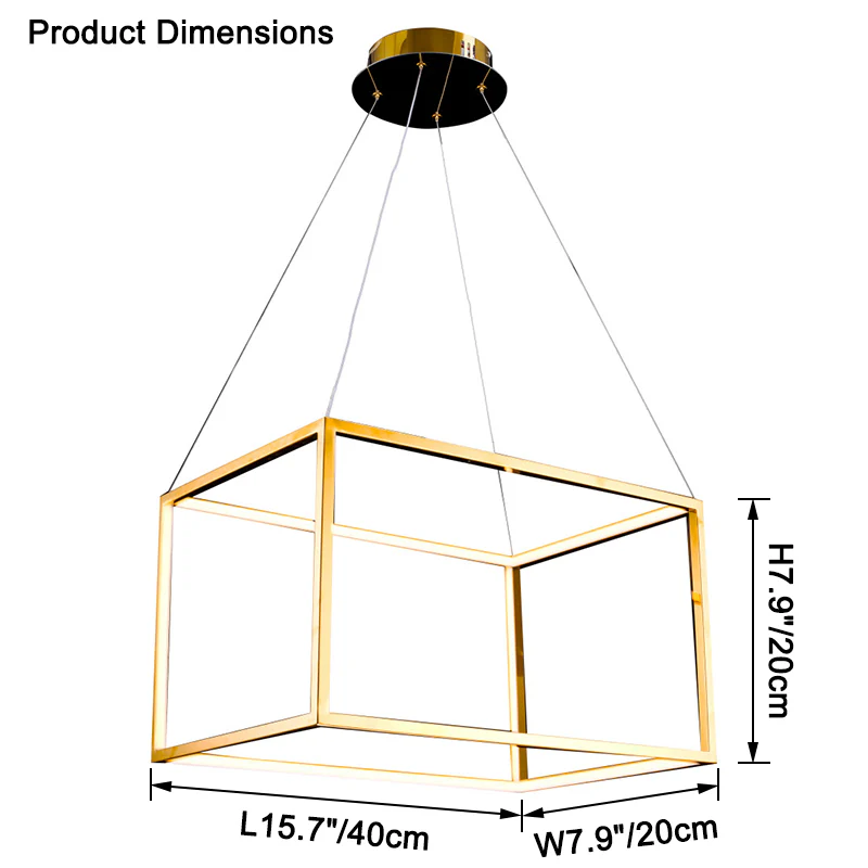 WOMO Cube led Chandelier-WM2572 - Image 7
