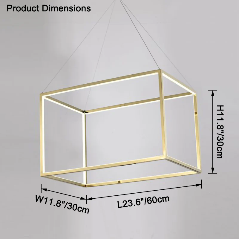 WOMO Cube led Chandelier-WM2572 - Image 9