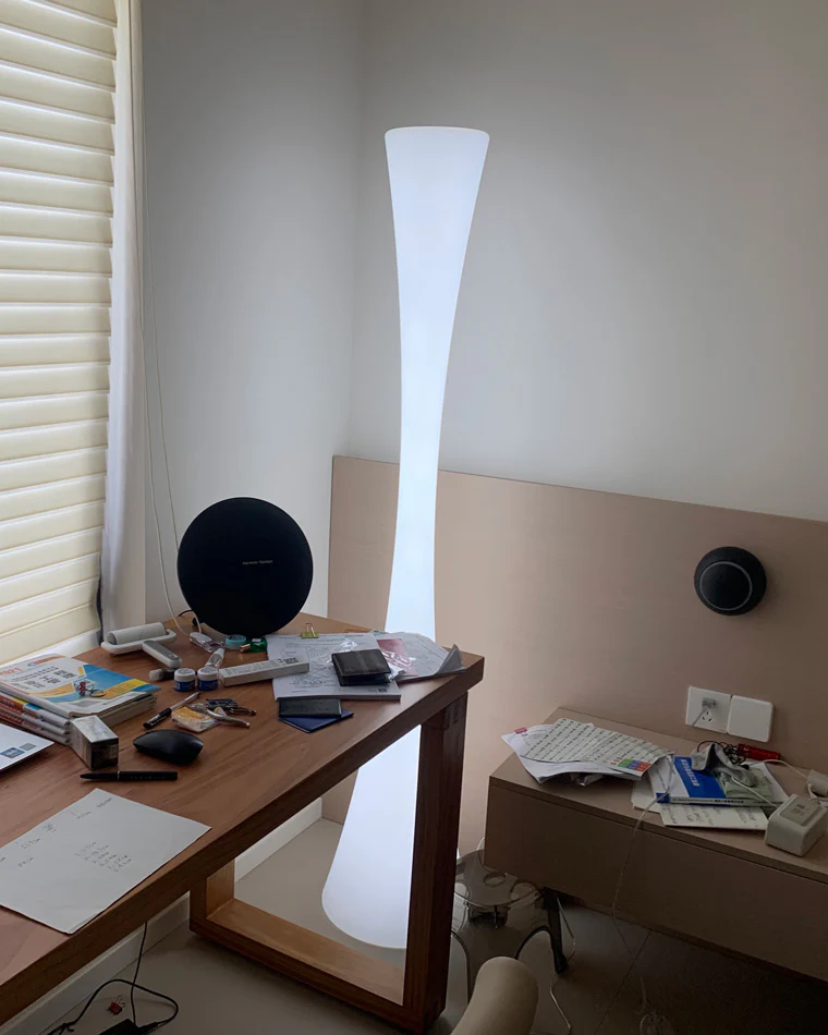 WOMO Tall Cylinder Floor Lamp with Hue Dimmer-WM7043 - Image 26