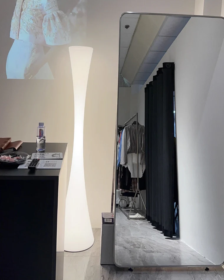WOMO Tall Cylinder Floor Lamp with Hue Dimmer-WM7043 - Image 3