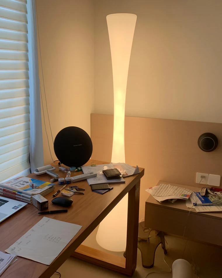 WOMO Tall Cylinder Floor Lamp with Hue Dimmer-WM7043 - Image 36