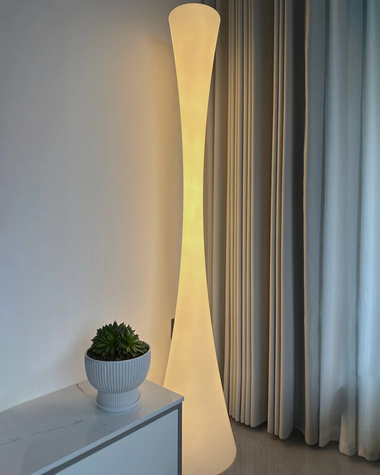 WOMO Tall Cylinder Floor Lamp with Hue Dimmer-WM7043 - Image 8