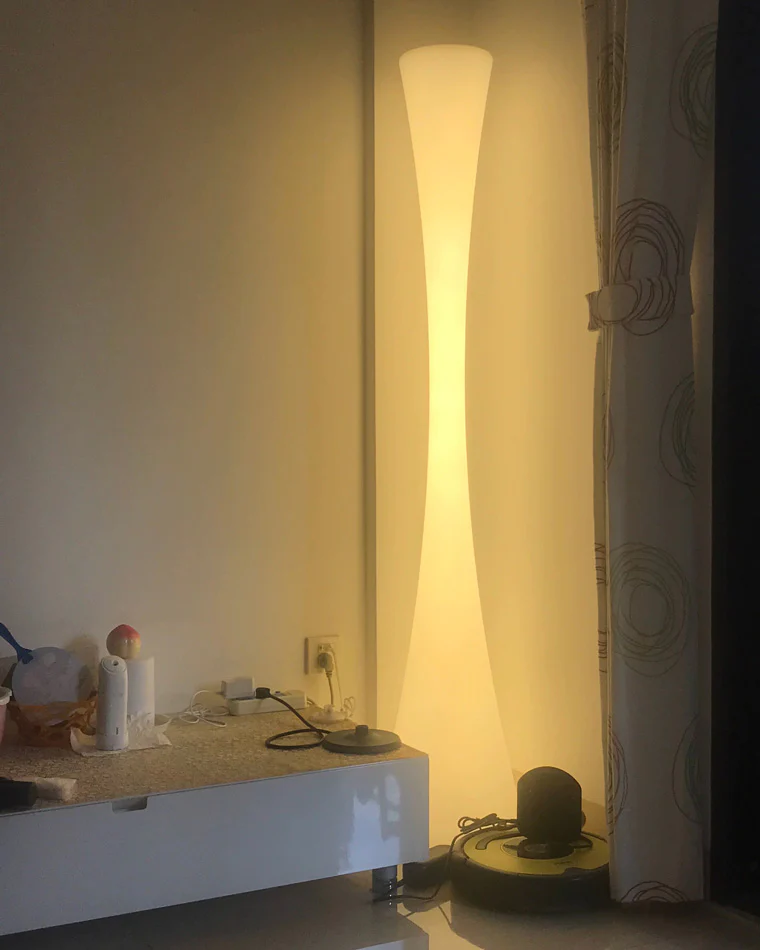 WOMO Tall Cylinder Floor Lamp with Hue Dimmer-WM7043 - Image 9