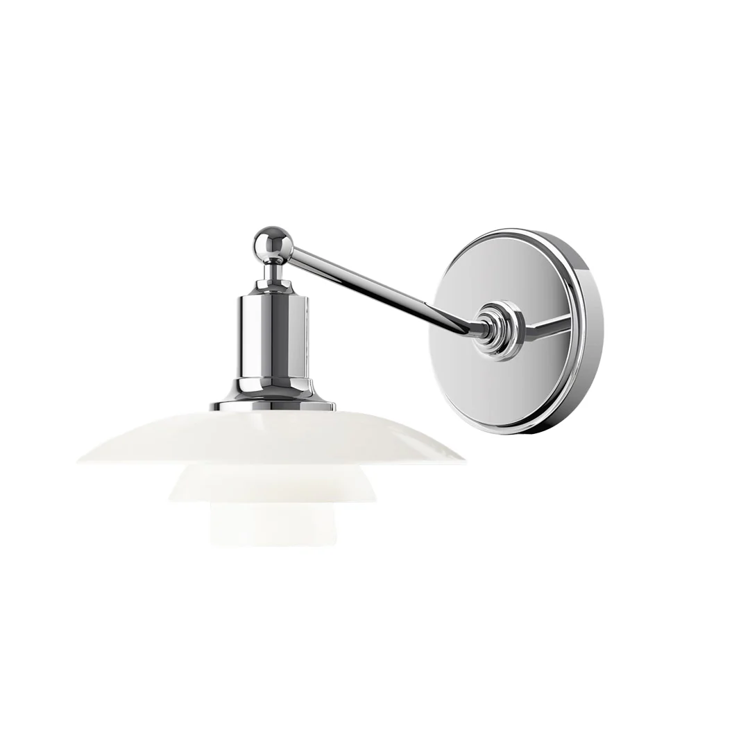 WOMO White Glass Mid Century Modern Wall Sconce-WM6123 - Image 10
