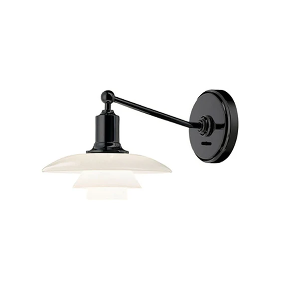 WOMO White Glass Mid Century Modern Wall Sconce-WM6123 - Image 11