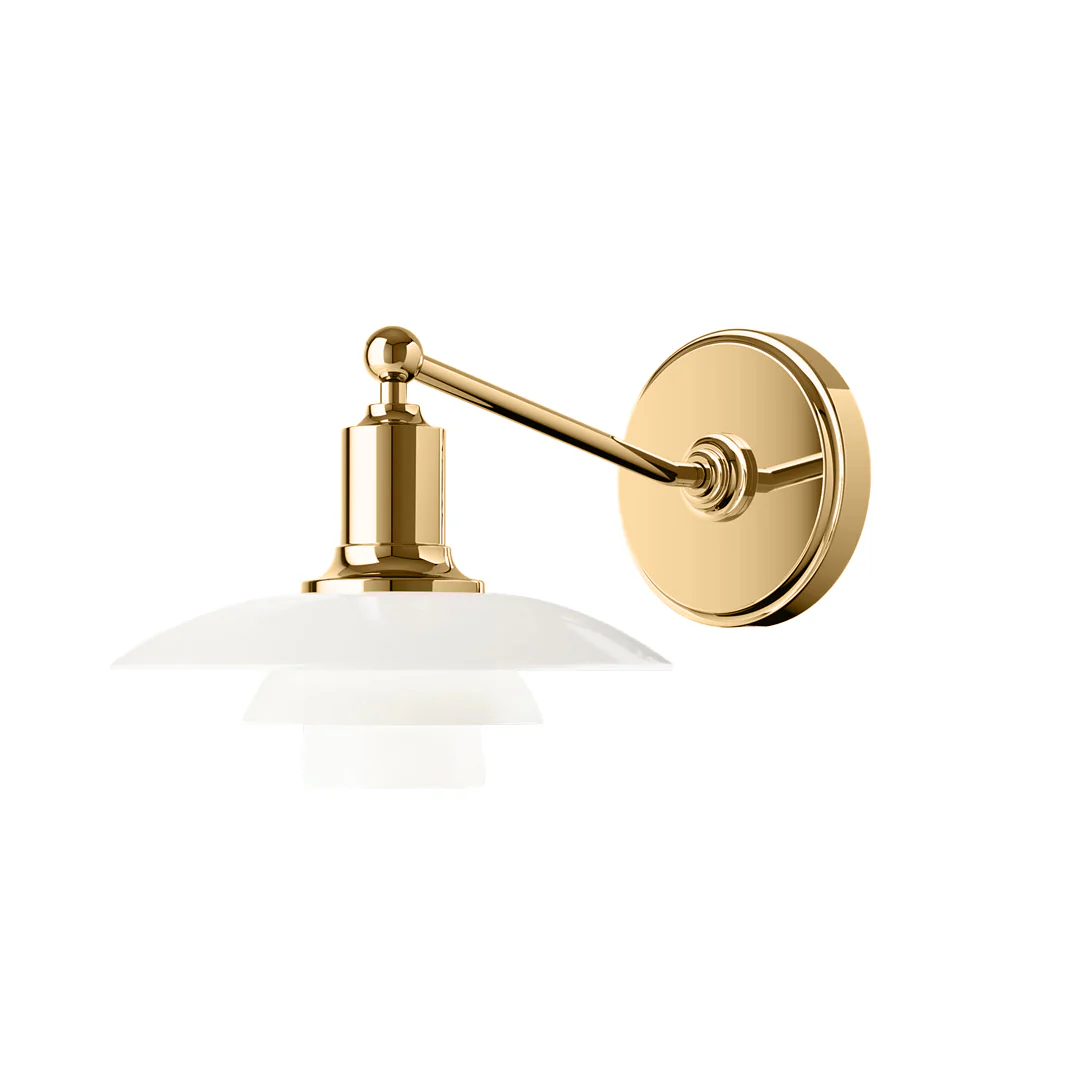 WOMO White Glass Mid Century Modern Wall Sconce-WM6123 - Image 12