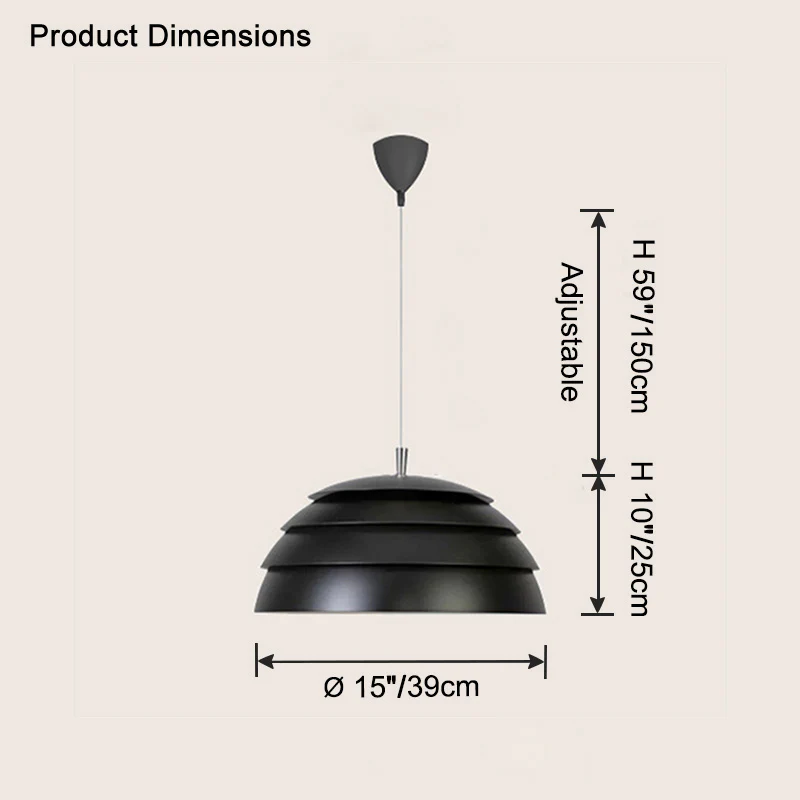 WOMO Scandinavian Dome Pendant Light-WM2743 - Image 17