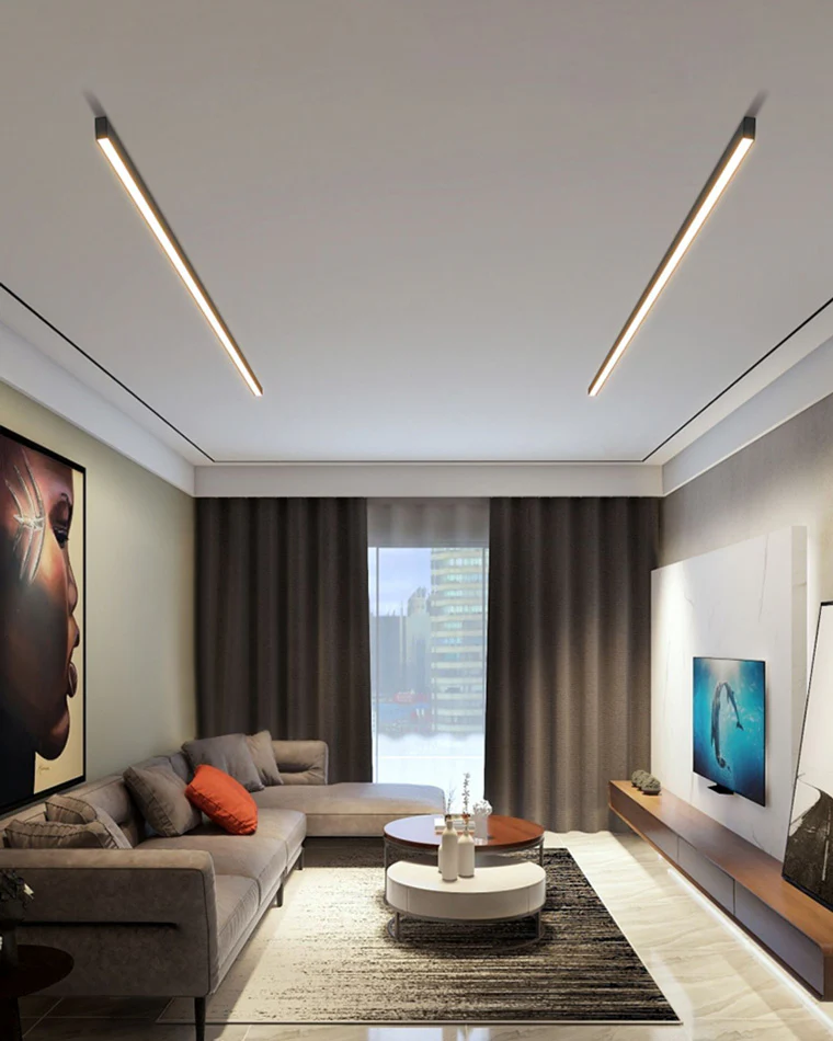 WOMO Dimmable Linear Flush Mount Ceiling Light-WM1003 - Image 12