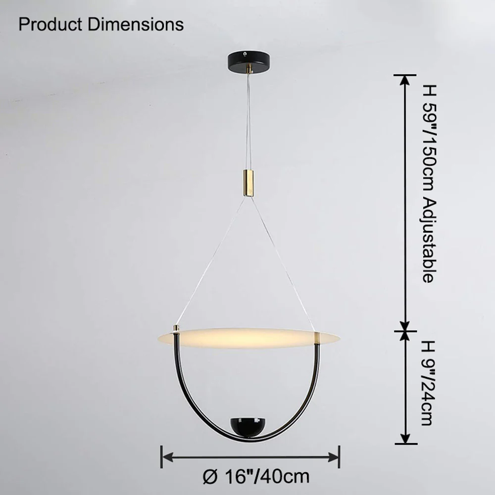WOMO Disc Pendant Light-WM2754 - Image 19