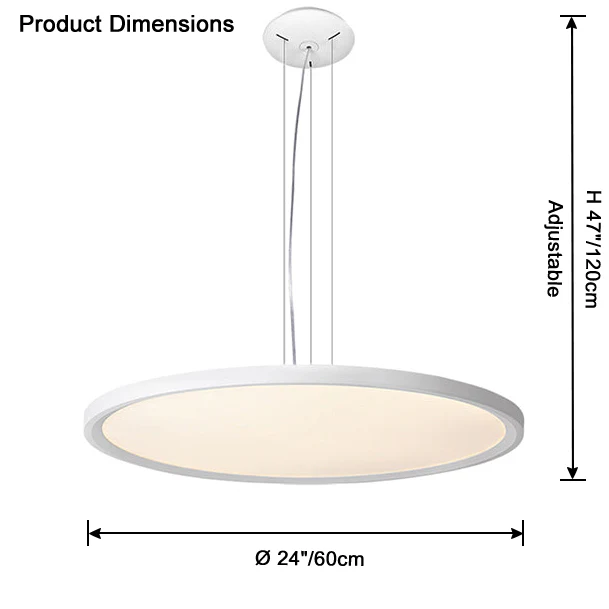 WOMO Large Disc Pendant Light-WM2911 - Image 18