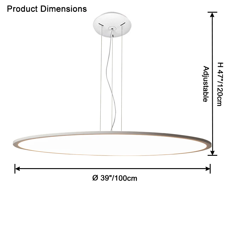 WOMO Large Disc Pendant Light-WM2911 - Image 22