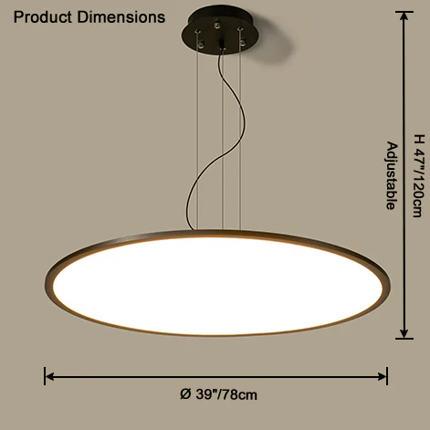 WOMO Large Disc Pendant Light-WM2911 - Image 28