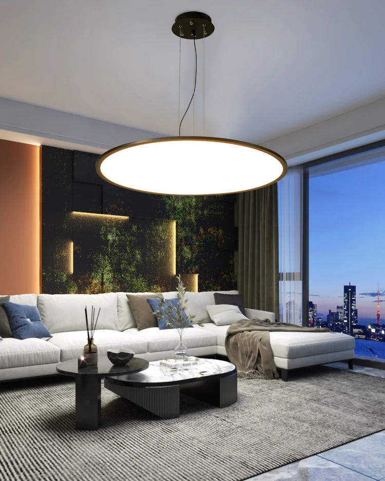WOMO Large Disc Pendant Light-WM2911 - Image 3
