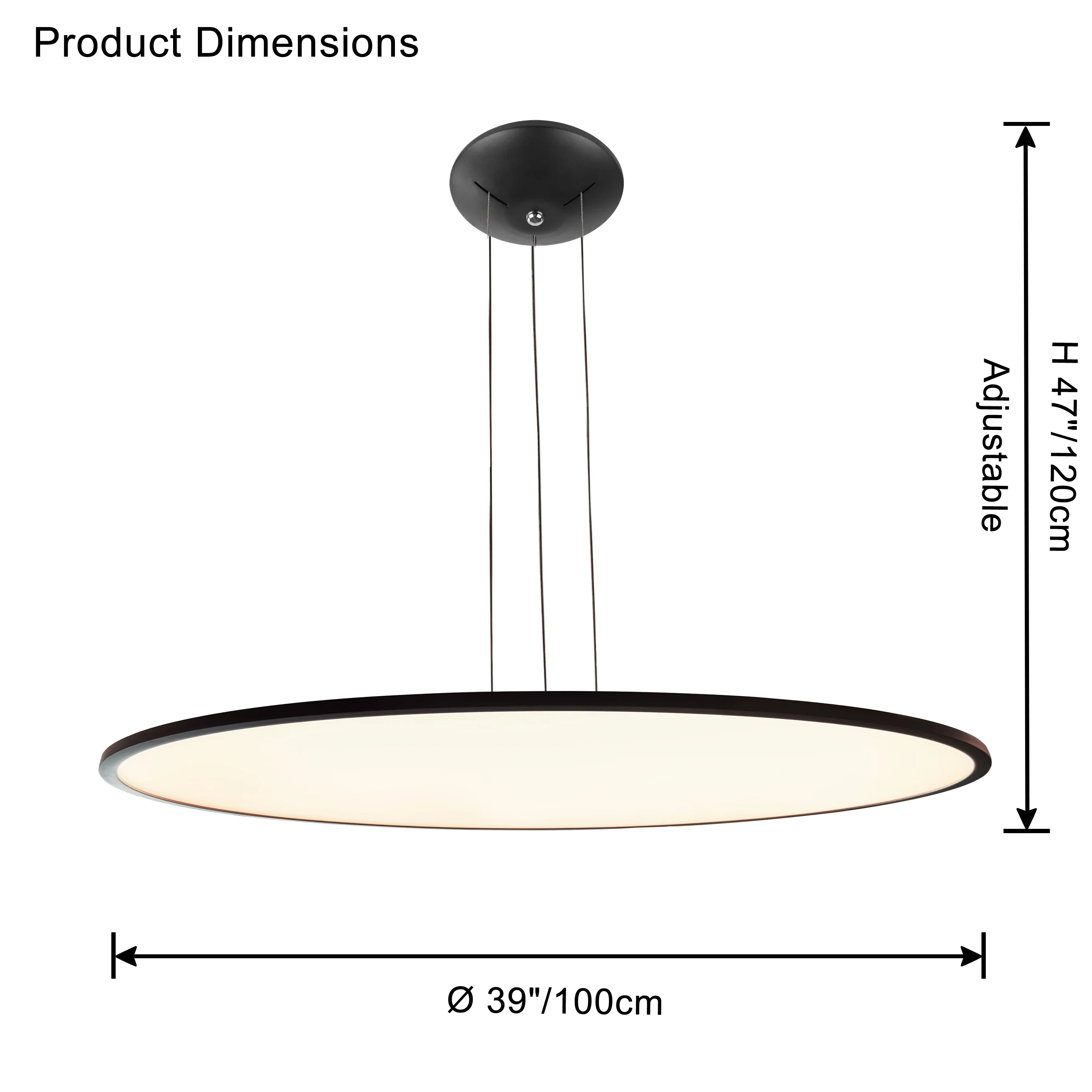WOMO Large Disc Pendant Light-WM2911 - Image 30