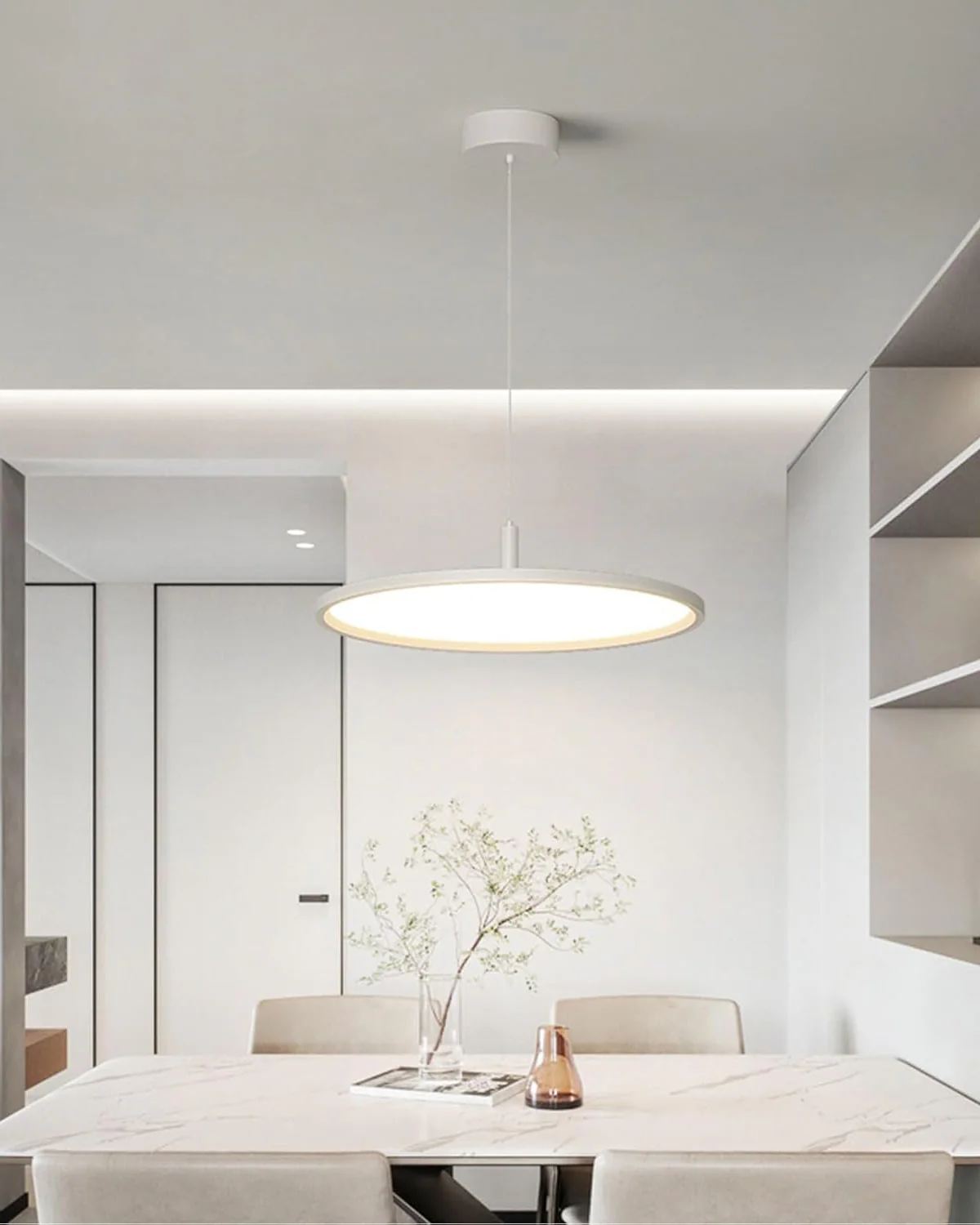 WOMO Large Disc Pendant Light-WM2911 - Image 6