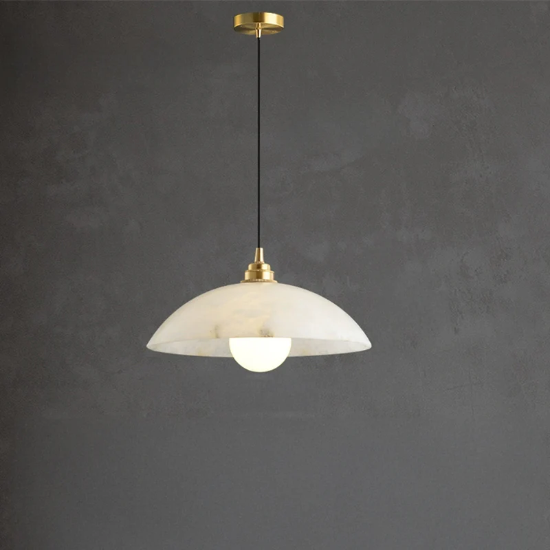 WOMO Dome Alabaster Pendant Light-WM2839 - Image 11