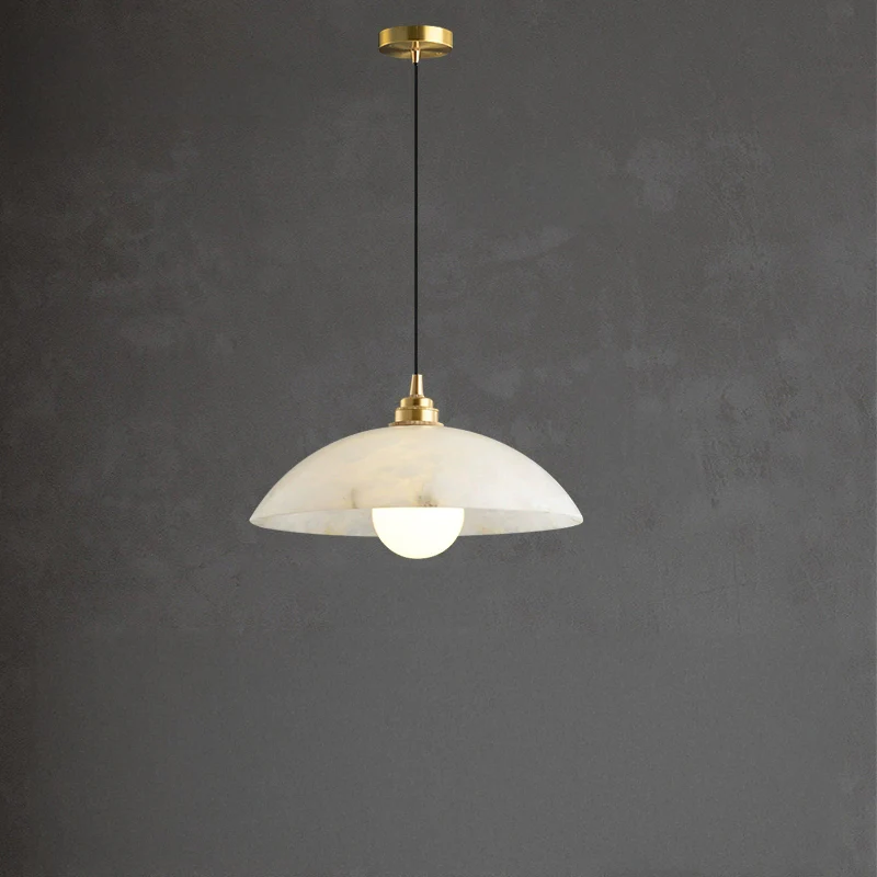 WOMO Dome Alabaster Pendant Light-WM2839 - Image 9