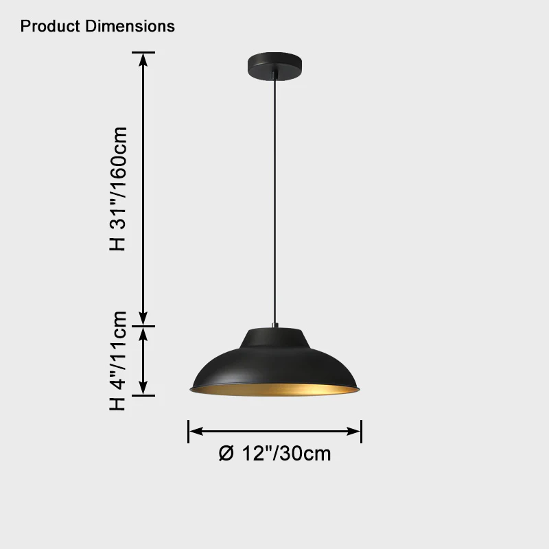 WOMO Dome Brass Pendant Light-WM2457 - Image 15