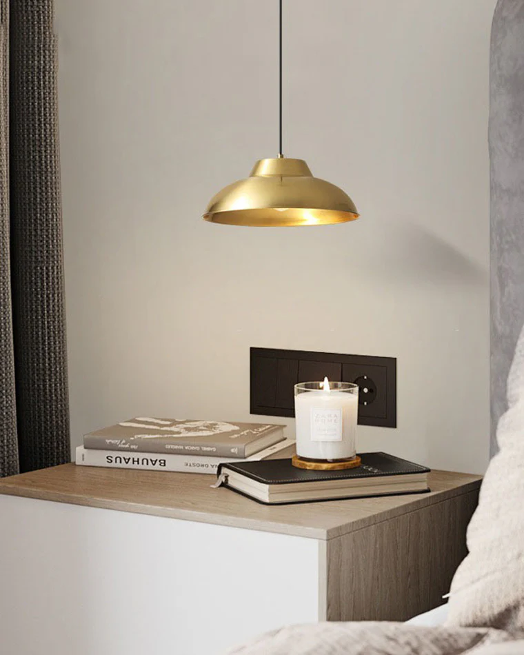 WOMO Dome Brass Pendant Light-WM2457 - Image 5