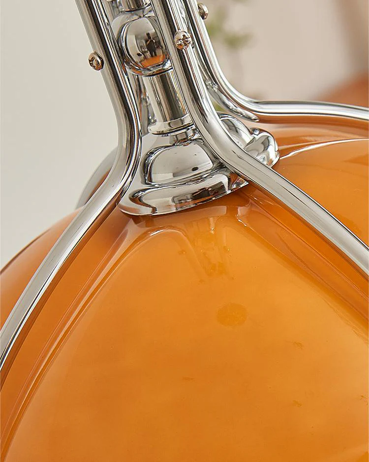 WOMO Pumpkin Glass Dome Pendant Light-WM2675 - Image 20