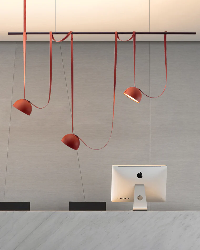 WOMO Dome Leather Linear Chandelier-WM2319 - Image 4