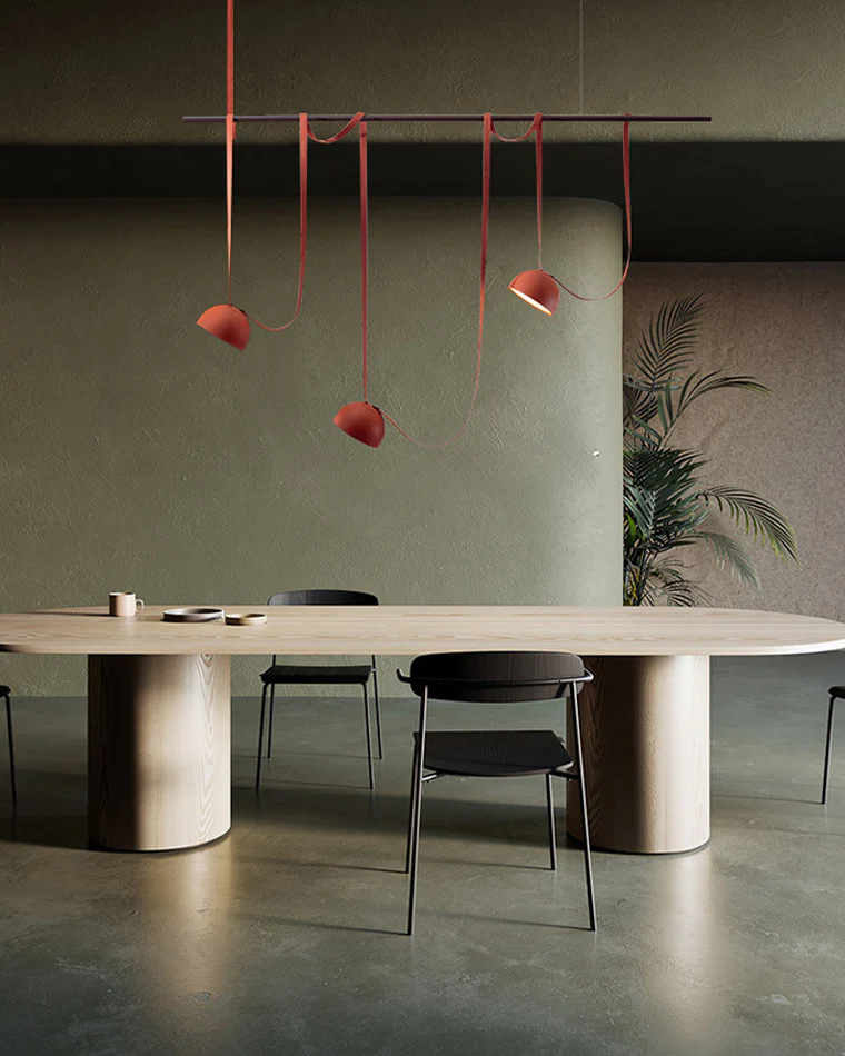 WOMO Dome Leather Linear Chandelier-WM2319 - Image 5
