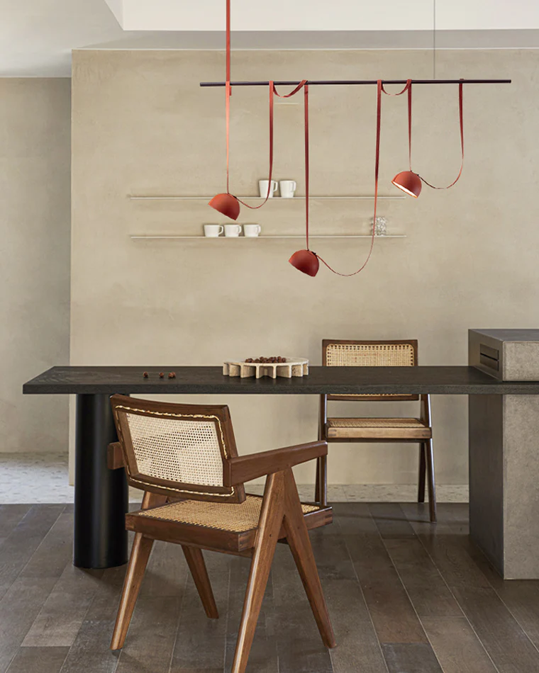 WOMO Dome Leather Linear Chandelier-WM2319 - Image 6
