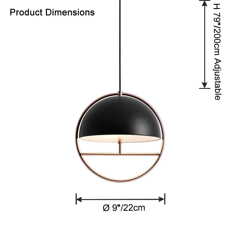 WOMO Dome Matel Pendant Light-WM2793 - Image 10