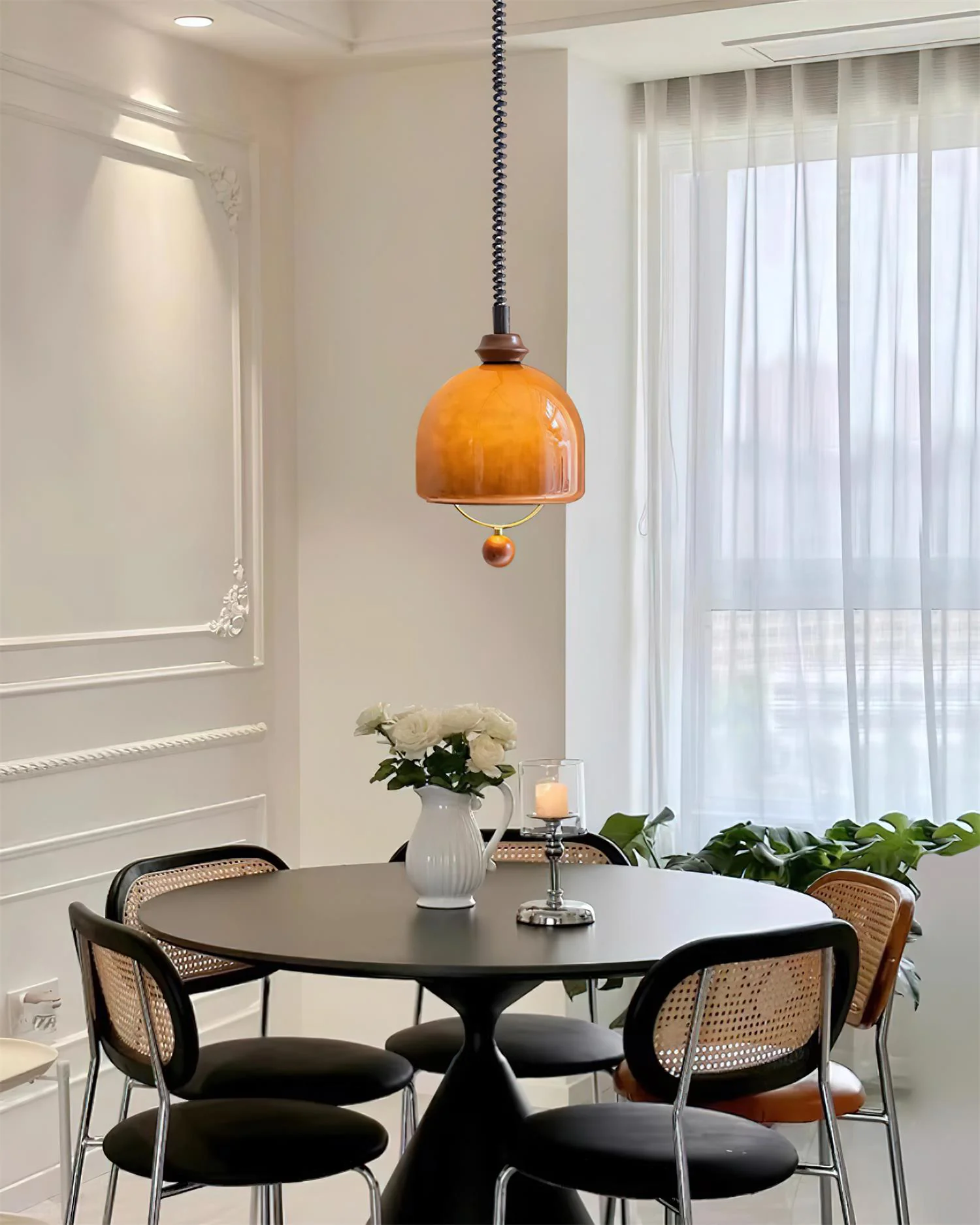 WOMO  Dome Rise and Fall Pendant Light-WM2988 - Image 3