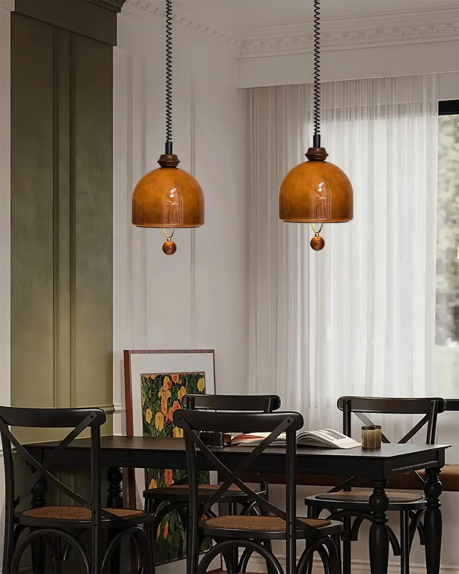 WOMO  Dome Rise and Fall Pendant Light-WM2988 - Image 6