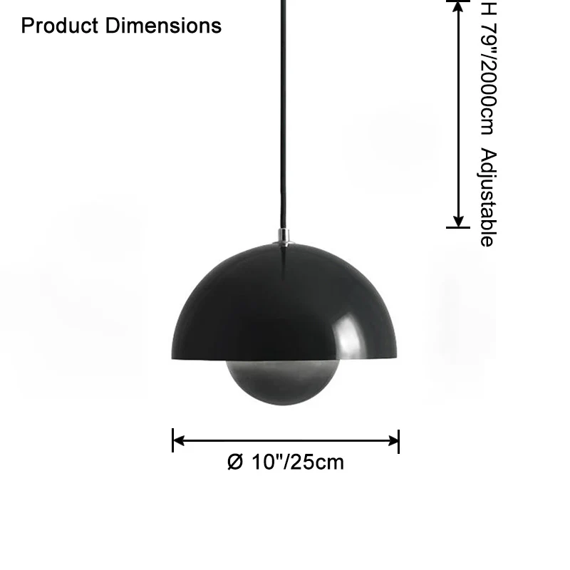 WOMO Dome Small Pendant Light-WM2498 - Image 37