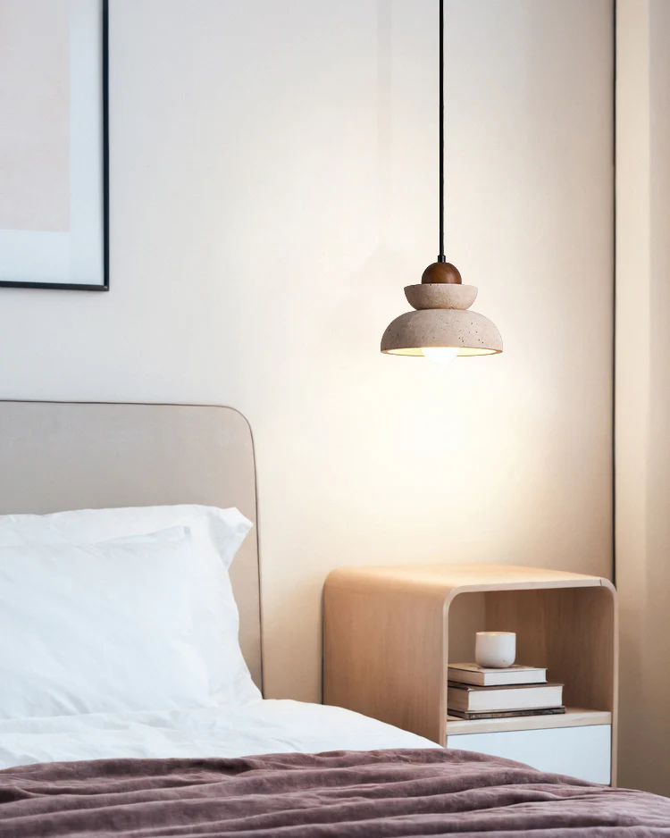 WOMO Dome Travertine Pendant Light-WM3096 - Image 2