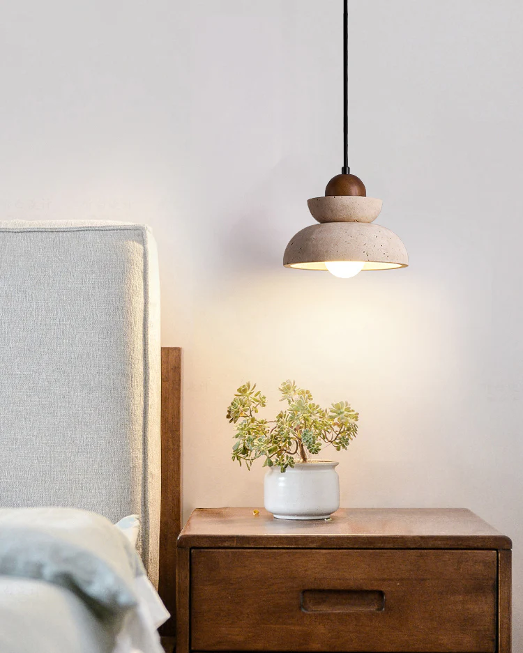 WOMO Dome Travertine Pendant Light-WM3096 - Image 4