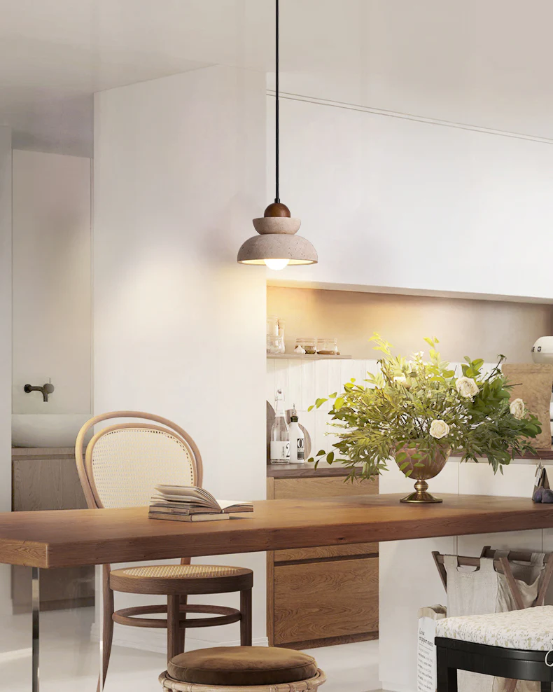 WOMO Dome Travertine Pendant Light-WM3096 - Image 5