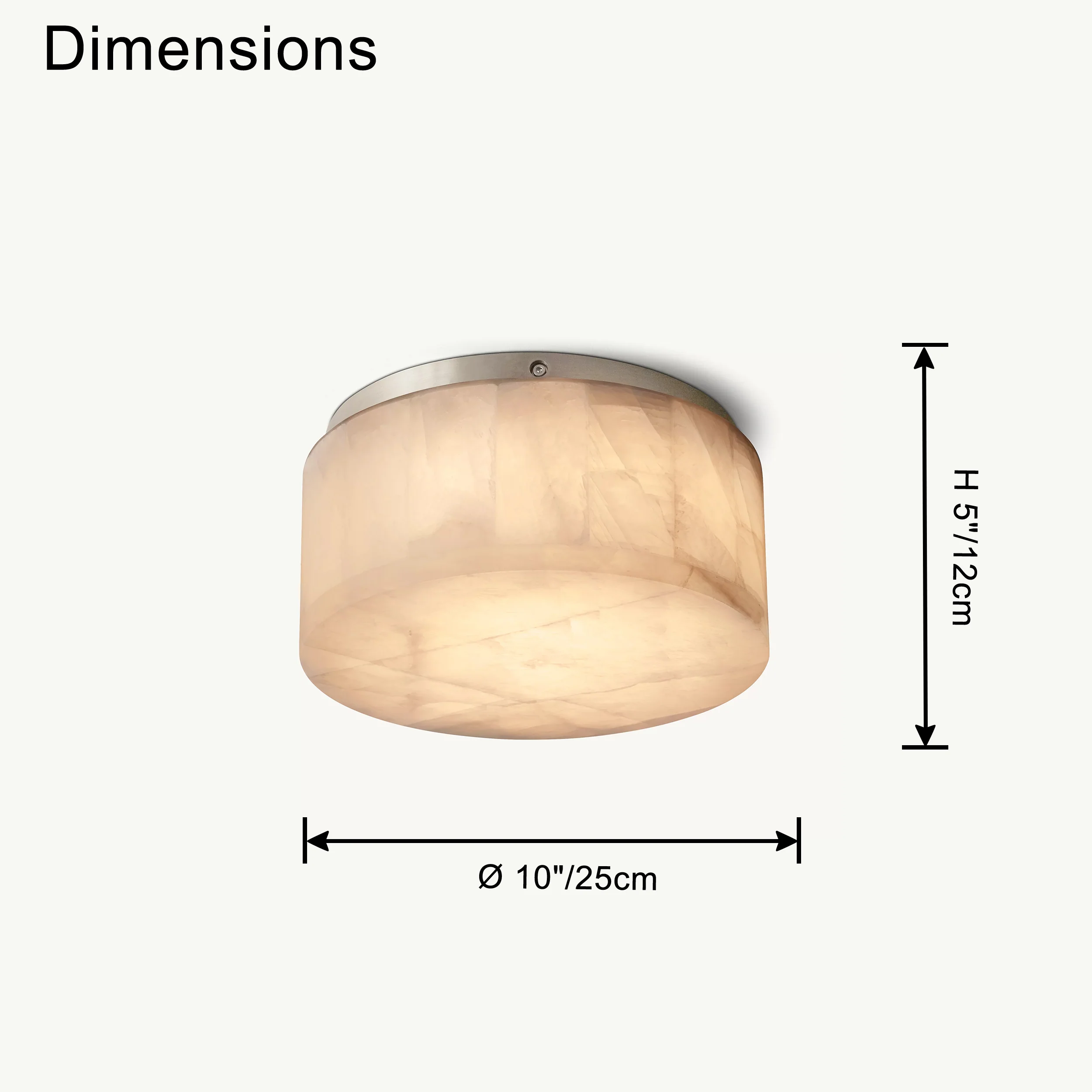 WOMO Drum Alabaster Flush Mount Ceiling Light-WM1143 - Image 21