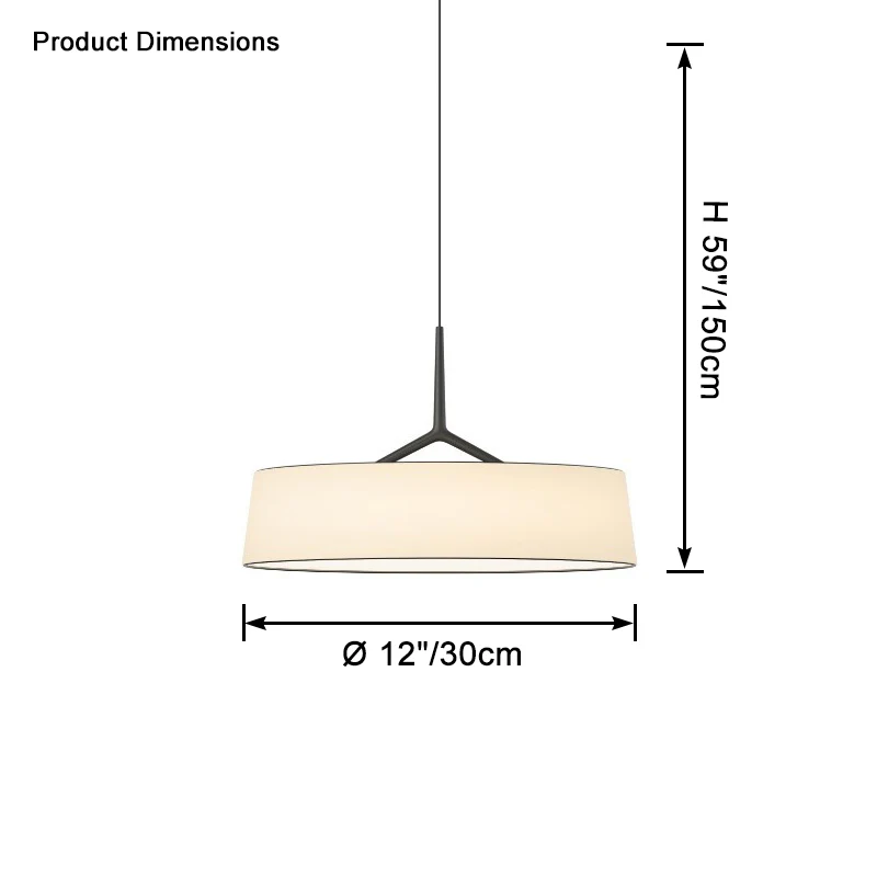 WOMO Drum Cloth Pendant Light-WM2611 - Image 13