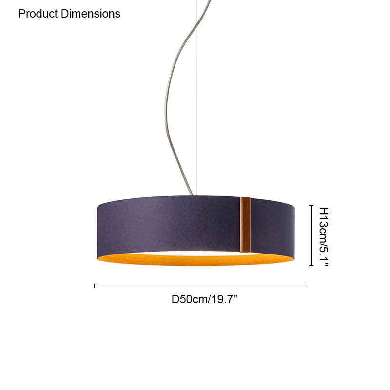 WOMO Drum Felt Pendant Light-WM2149 - Image 22