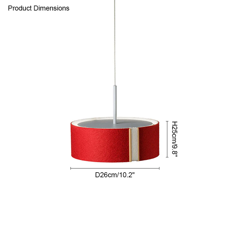 WOMO Drum Felt Pendant Light-WM2149 - Image 24