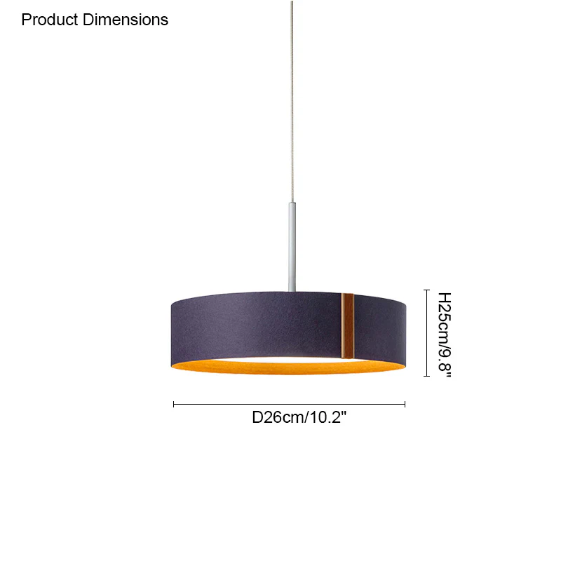 WOMO Drum Felt Pendant Light-WM2149 - Image 28
