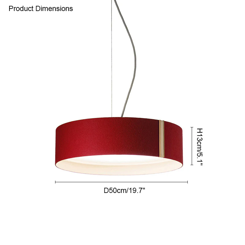 WOMO Drum Felt Pendant Light-WM2149 - Image 30