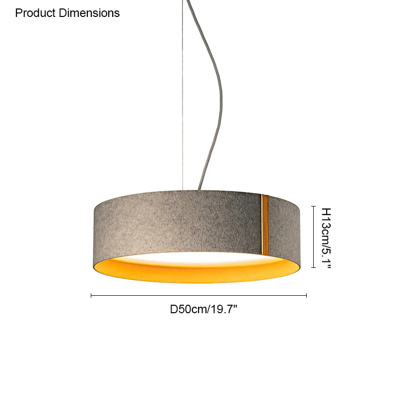 WOMO Drum Felt Pendant Light-WM2149 - Image 32