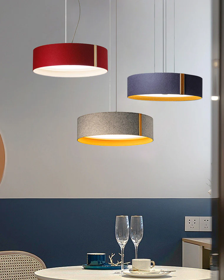 WOMO Drum Felt Pendant Light-WM2149 - Image 9