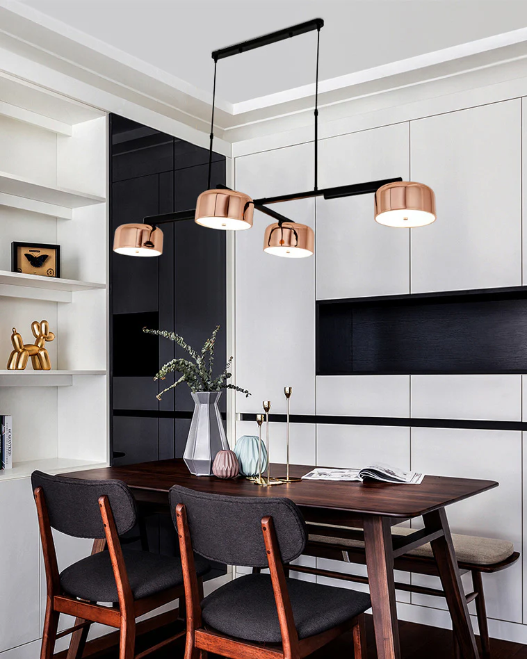 WOMO Drum Shade Linear Chandelier-WM2615 - Image 7