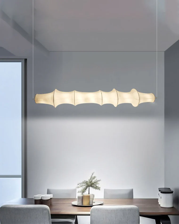 WOMO Fabric Linear Pendant Light-WM2956 - Image 3