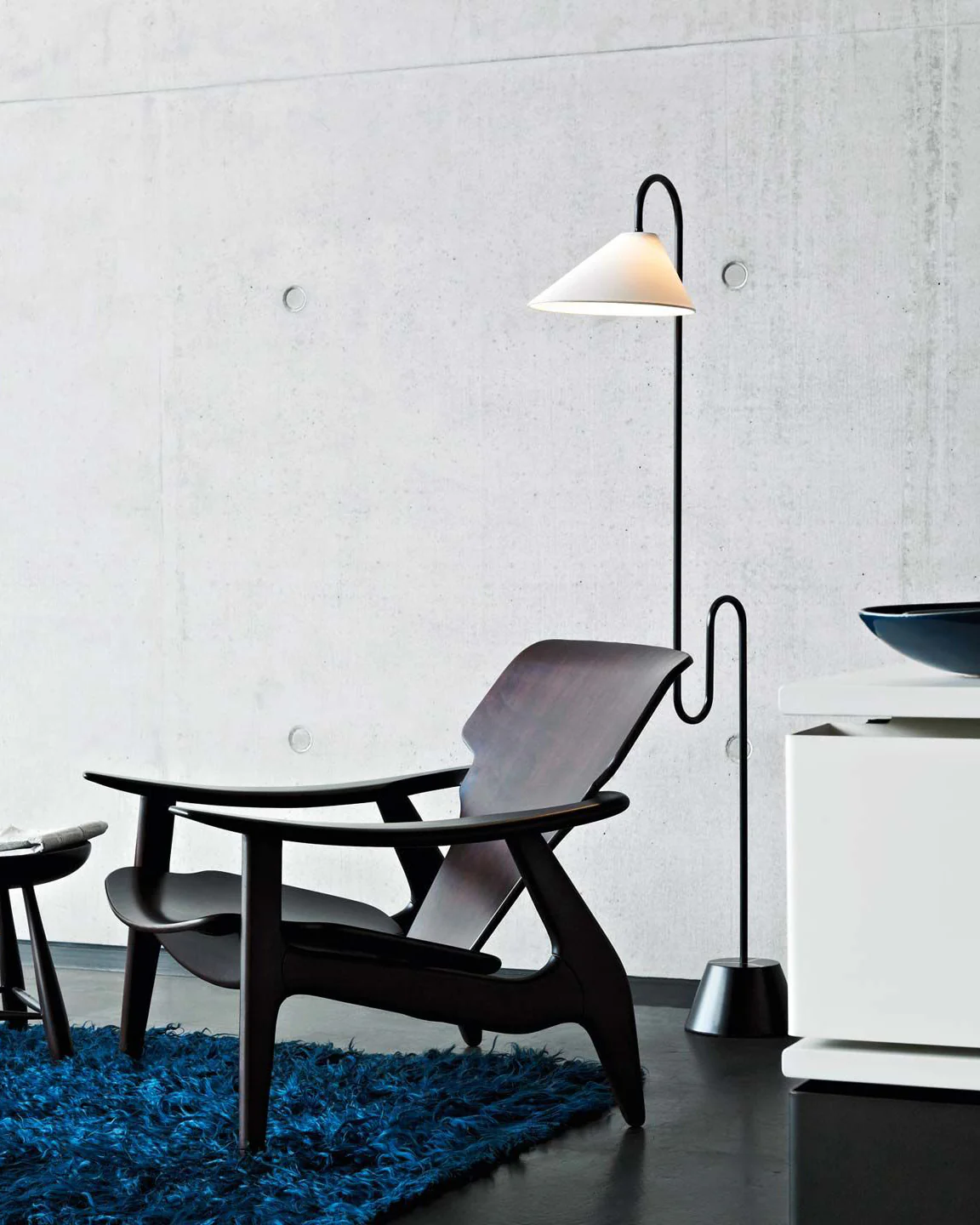 WOMO Fabric Gooseneck Floor Lamp-WM7096 - Image 13