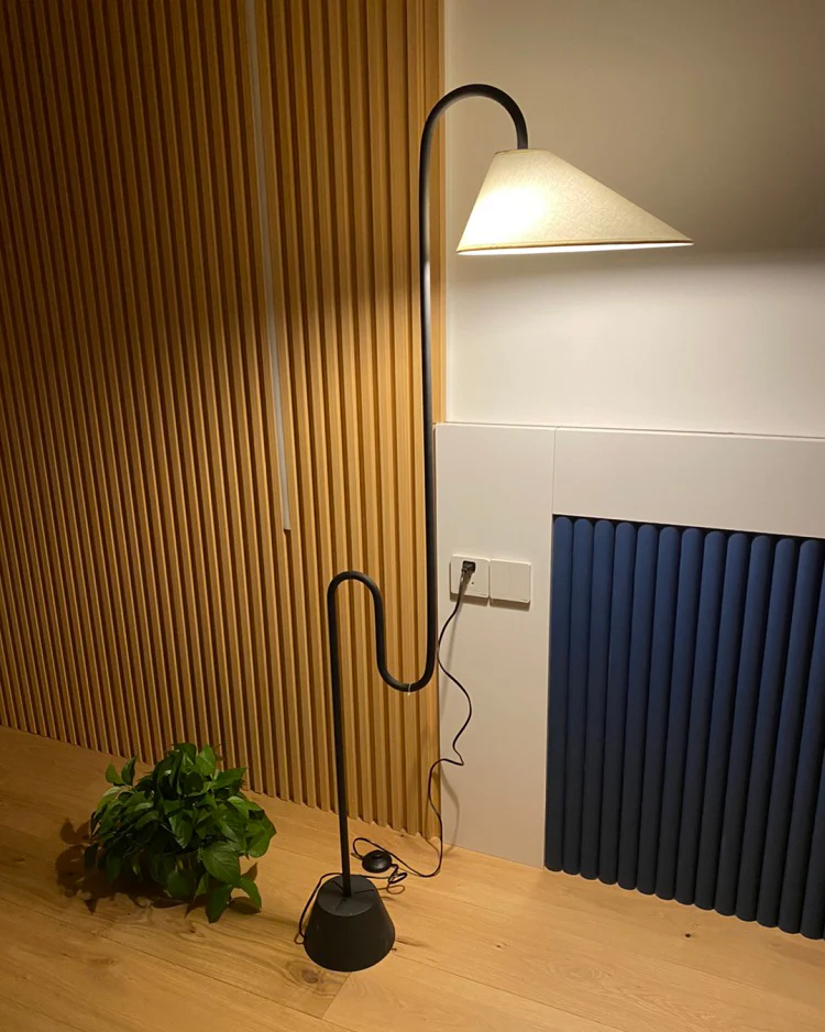 WOMO Fabric Gooseneck Floor Lamp-WM7096 - Image 16