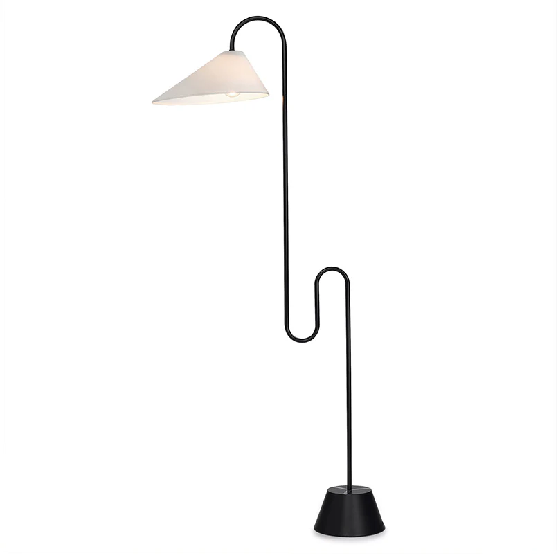WOMO Fabric Gooseneck Floor Lamp-WM7096 - Image 19