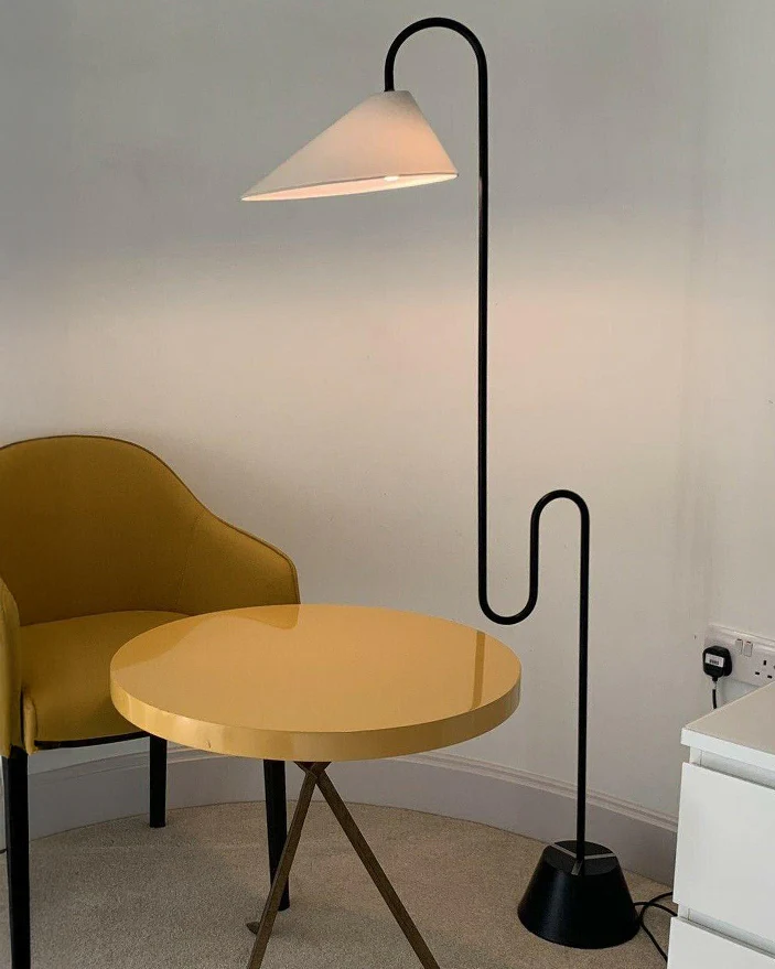 WOMO Fabric Gooseneck Floor Lamp-WM7096 - Image 7