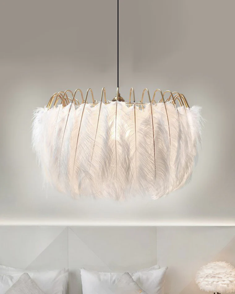 WOMO Feather Round Chandelier-WM2215 - Image 12